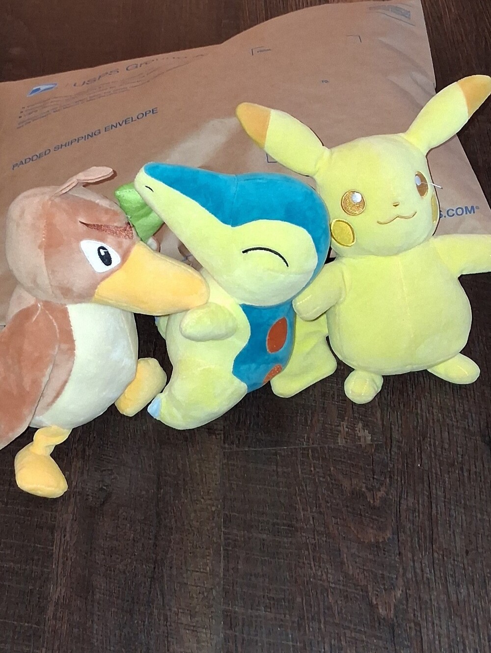 Pokemon Plush Set - Yellow, Blue & Brown Soft Toys